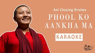 Phool Ko Aankha Ma  Nepali Karaoke  Creative Brothers [upl. by Euqinorev441]