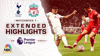 EXTENDED HIGHLIGHTS Nineman LFC defeated by lastminute own goal  Tottenham 21 Liverpool [upl. by Albion]