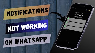 How to Fix WhatsApp Notifications Not Working On iPhone [upl. by Marvin913]