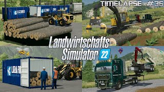 Ein lukrativer HOLZEXPORT in CONTAINERN 🤩🌲 PLATINUM EXPANSION im EINSATZ🚛💨 LS22  Timelapse 36 [upl. by Akenaj744]