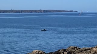 Fort du Talud  Ploemeur  Mer DHuile Bleu  île de Groix  Bretagne  France [upl. by Tabshey]