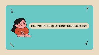 May 2024 Helwig 9th ed NCE Quizziz Code exam examprep quizziz cpce nce [upl. by Gascony]