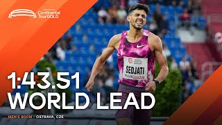 Sedjati dominates 800m in Ostrava  Continental Tour Gold 2024 [upl. by Anaib]