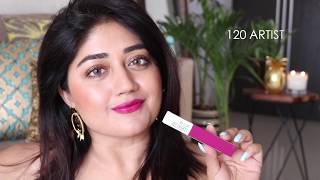 Maybelline Superstay Matte Ink Lipstick  Wear Test Review SWATCHES  corallista [upl. by Adaynek]