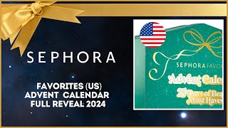 SEPHORA FAVORITES US ADVENT CALENDAR REVEAL 2024 [upl. by Zorah798]