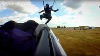 Parachute Into Car Challenge  Top Gear [upl. by Natelson]