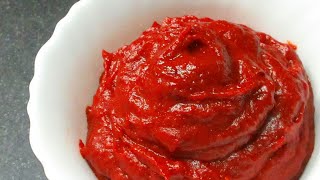 How to make Red Chilli Sauce at home  Easy and Quick Red Chilli Sauce [upl. by Dorison]