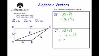 Vectors  Corbettmaths [upl. by Analahs]