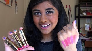 Review Milani Color Statement Lipsticks in Pinks amp Corals [upl. by Delila]