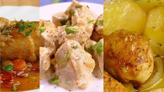 4 recetas de POLLO faciles y RAPIDAS de hacer [upl. by Boggs350]