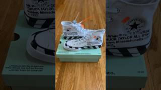 UNBOXING THE CONVERSE X OFF WHITE sneakers nike offwhite fashion shorts [upl. by Faubion]