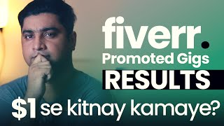 Fiverr Promoted Gigs Ad Results  How Much I Earned with 1 [upl. by Neros]