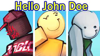 Friday Night Funkin FNF Hello John Doe FULL GAME  Roblox Guest 666Bloody Mary FNF Mod Horror [upl. by Derril]