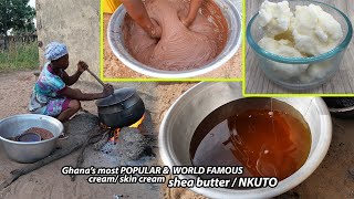 SHEA BUTTER  NKUTO  how to prepare shea butter  Ghanas most popular amp worlds famous cream [upl. by Aymik826]