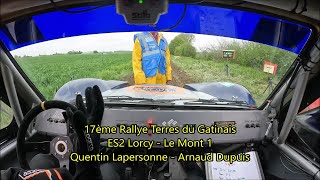 17ème Rallye Terres du Gatinais  ES2 Lorcy  Le Mont 1  Quentin Lapersonne et Arnaud Dupuis [upl. by Llenrep]