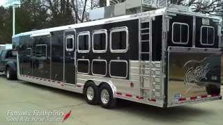 Fantastic Featherlites Custom Good Ride Horse Trailer with LQ [upl. by Adnawot]