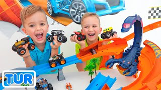 Vlad ve Niki Oyuncak Arabalar Topladılar  Hot Wheels Canavar Kamyonlar [upl. by Powers]