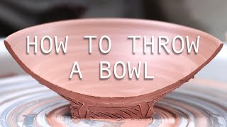 How to Throw a Pottery Bowl — A Beginners Guide [upl. by Yrakaz]