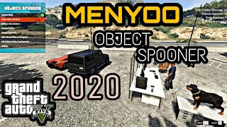 How to use OBJECT SPOONER in GTA V  MENYOO  MODS TUTORIAL [upl. by Corvese]