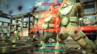 Fallout 4 Sanctuary Hills Arena Weapons Showcase Wounding Auto Laser Rifle very hard difficulty [upl. by Drofnil572]