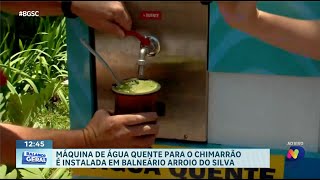 Inovação em Balneário Arroio do Silva máquina de água quente para chimarrão [upl. by Aicelav]