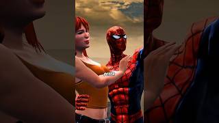 The difference between the evil ending and the good ending in Spiderman Web of Shadows spiderman [upl. by Eelyram24]