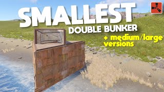 RUST  SMALLEST Double Stability Bunker  2024 New Bunker Base Design [upl. by Holder]