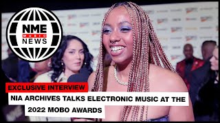 Nia Archives is “proud to represent electronic music” at the 2022 MOBO Awards [upl. by Eamaj]