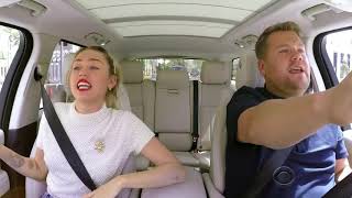 Miley Cyrus  We Cant Stop Carpool Karaoke [upl. by Enilamme]