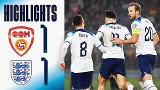 North Macedonia 11 England  Three Lions End UEFA EURO 2024 Qualification Unbeaten  Highlights [upl. by Alleusnoc]