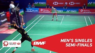 SF  MS  Kento MOMOTA JPN 1 vs CHEN Long CHN 6  BWF 2018 [upl. by Butte]