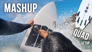 The Firewire Mashup  Quad Fin Setup mashup robmachado Danmann surfboards surf firewire [upl. by Nilde]