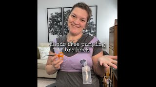 How to make a hands free pumping bra [upl. by Nikolos]