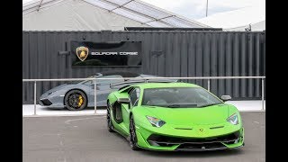 The brandnew Lamborghini Aventador SVJ in Verde Alceo matte green walkaround [upl. by Woehick834]