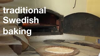 Traditional Swedish Bread Made in a WoodFired Oven woodfiredoven swedishtradtions [upl. by Pooi]