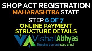 Shop Act Licence Registration Maharashtra Step 6 Payment Structure Details [upl. by Kenaz]