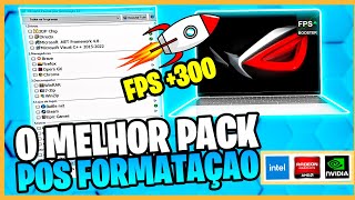 O Melhor Pack Pós Formatação Versão 10  Pack Para Otimizar Seu Windows  2024 [upl. by Hillhouse]