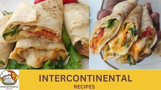 CHEESE WRAP  WRAP RECIPE  INTERCONTINENTAL RECIPES [upl. by Savick94]