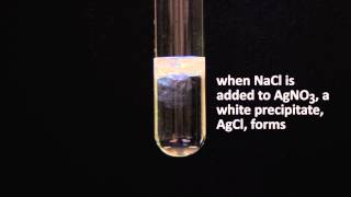 precipitation reaction AgNO3  NaCl [upl. by Aicertal]