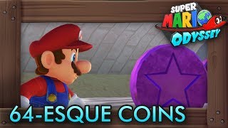 Super Mario Odyssey  All Purple 64esque Coins Mushroom Kingdom [upl. by Wyler]