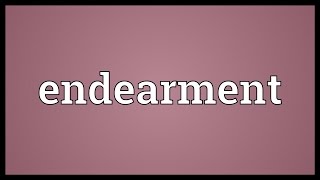 Endearment Meaning [upl. by Longan]