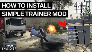 How To Install The Simple Trainer Mod For GTA 5 [upl. by Lekim]