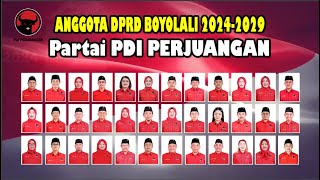 ANGGOTA DPRD BOYOLALI 20242029 PARTAI PDI PERJUANGAN PDIP [upl. by Yaner]