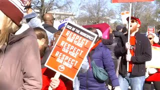 Durham educators hold Day of Protest over pay dispute plan to keep pressure on school board [upl. by Ruffina]