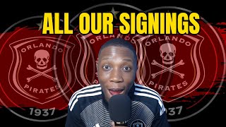 ALL ORLANDO PIRATES SIGNINGS REVEALED✅✅✅✅☠ [upl. by Nickie]