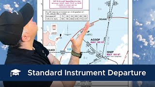 How to Read SID Standard Instrument Departure Charts  Flight Simulation [upl. by Dacie]