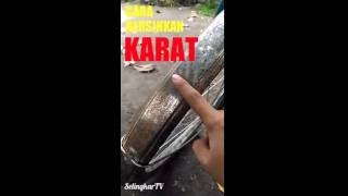 TIPS  Cara Membersihkan Karat dengan Autosol [upl. by Eirak]