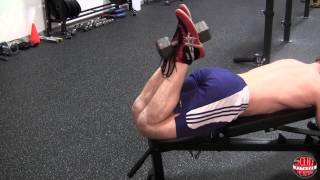 How To Dumbbell Hamstring Curl [upl. by Anyotal]