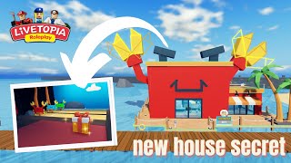 NEW CRAB HOUSE SECRET ROOM IN LIVETOPIA DREAM ISLAND🏡 UPDATE 111  Livetopia Roleplay Roblox [upl. by Deron]