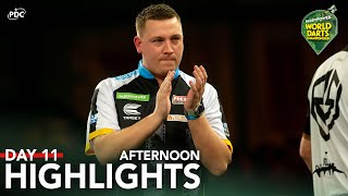 STUNNING SESSION Day 11 Afternoon Highlights  202324 Paddy Power World Darts Championship [upl. by Nomrej]